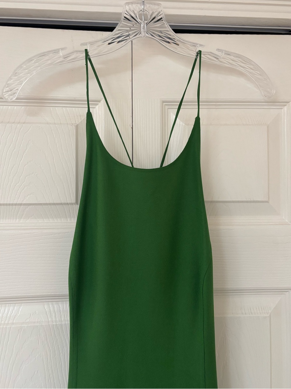 MICHAEL KORS COLLECTION Lawn Green Halter Sleeveless Slip Silk Maxi Dress - Picture 5 of 13